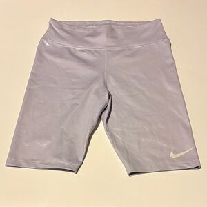 Nike Women's Light Gray Bike Shorts